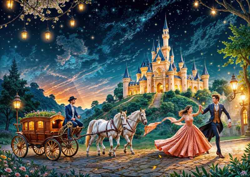 prince and princess on a midnight walk