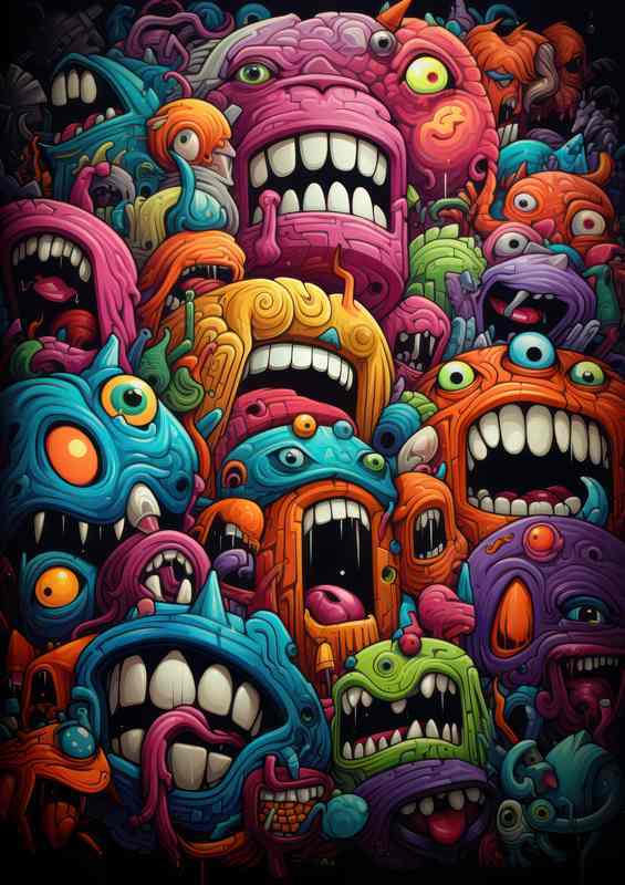 Unique Abstract Faces Compilation