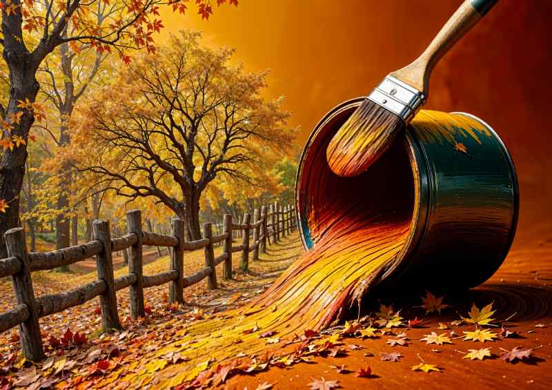 Painted spring | Metal Poster