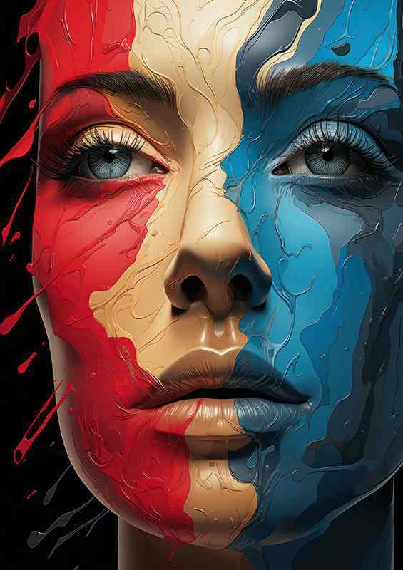 Color palette art abstract