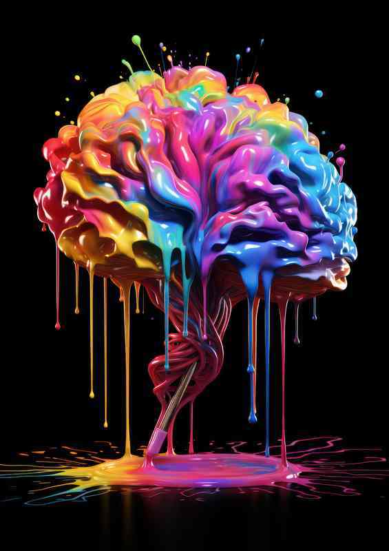 Abstract Color Inspirations Metal Poster