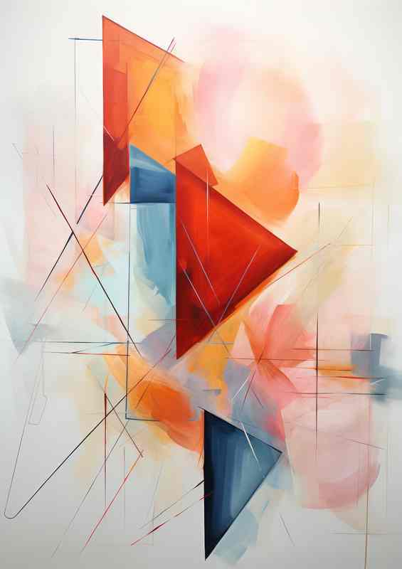 Abstract Color Magic The Dance of Shapes and Tones