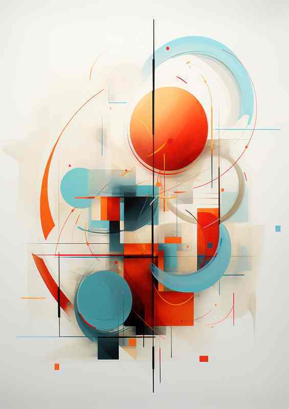Abstract Color Mysteries Sohere and Shape