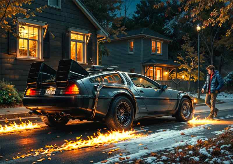 Back to the future time | Metal Poster