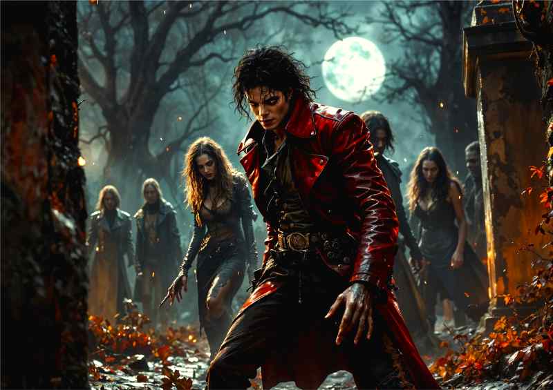 Michael jackson thriller graveyard | Metal Poster