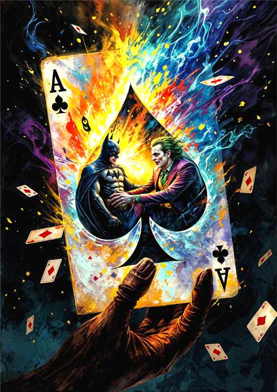 Best friends batman and joker | Metal Poster