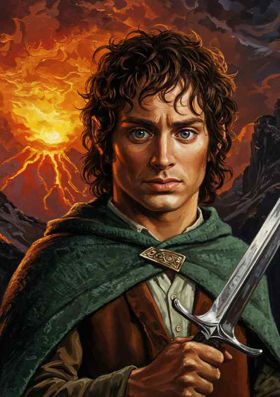 Close Up  of Frodo | Metal Poster