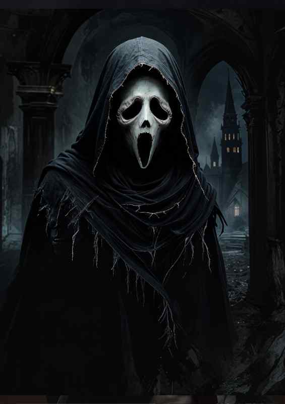 Ghostface style scream | Metal Poster
