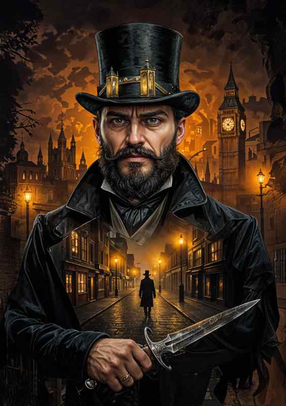 Jack the knife london | Metal Poster
