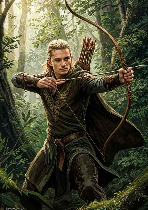 Lord of The Rings orlando bloom | Metal Poster