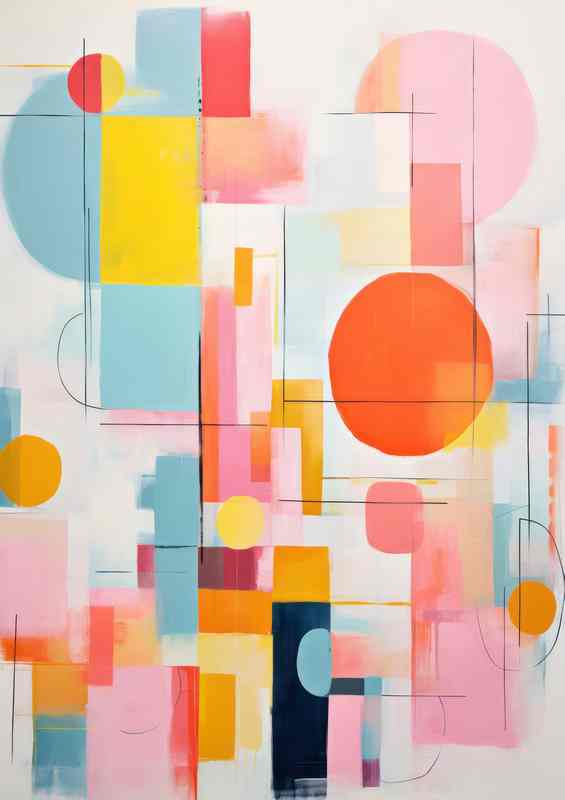Colorful Abstract Creations A Soft Colour Tone
