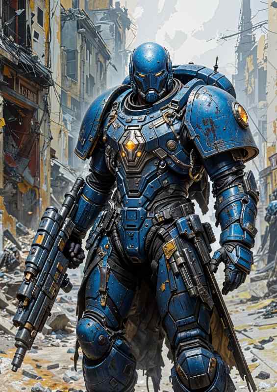 Pacific rim Mech warrior | Metal Poster