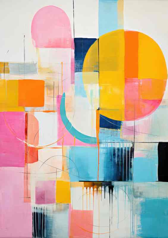 Colorful Abstract Creations Of Mid Tones