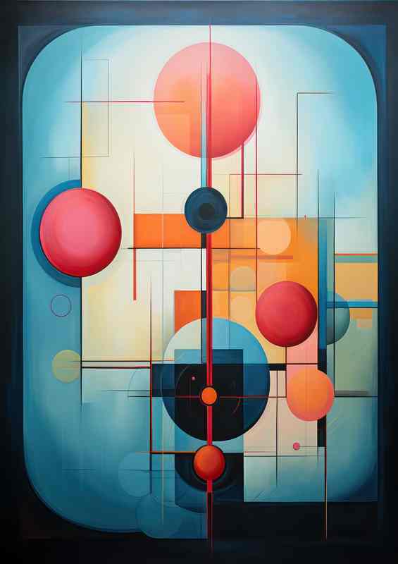 Colorful Abstract Realms Exploring Shapes & Dimensions