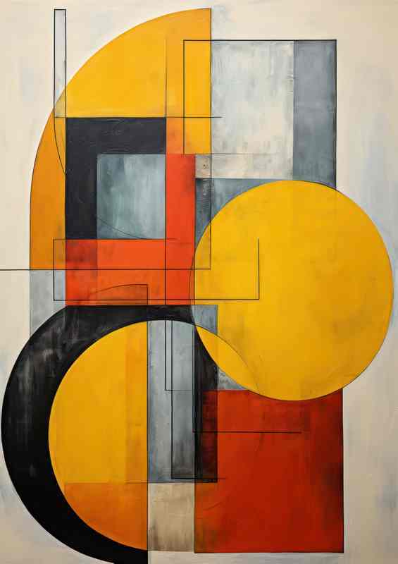 Colorful Abstract Wonders With Circles And Squares