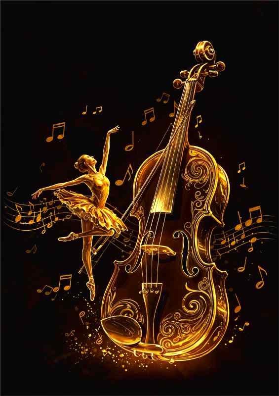 Ballet and music | Metal Poster