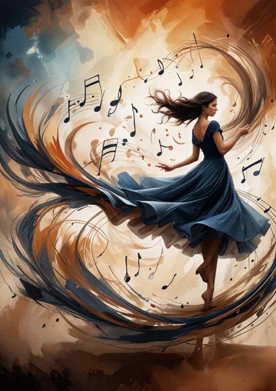 Musical dancing queen | Metal Poster