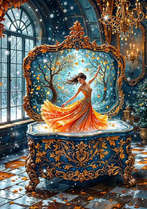 The ornate music box | Metal Poster