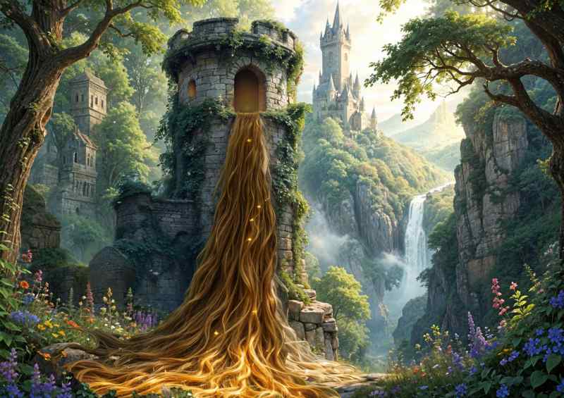 Girl with the long golden hair | Metal Poster