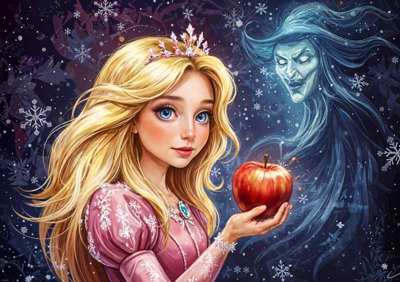 Princess the witch and apple | Metal Poster