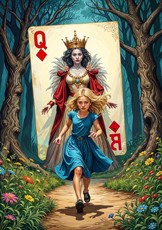 The queen of hearts | Metal Poster
