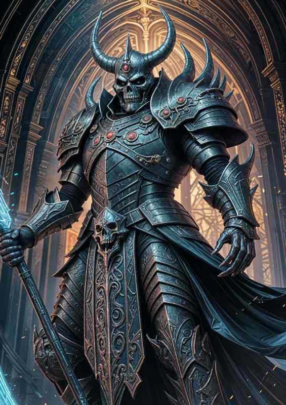 The cosmic lord of darkness | Metal Poster