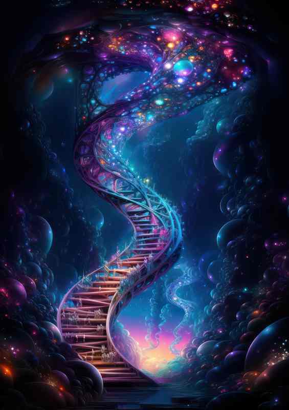 Radiant Color Waves DNA Within Us All