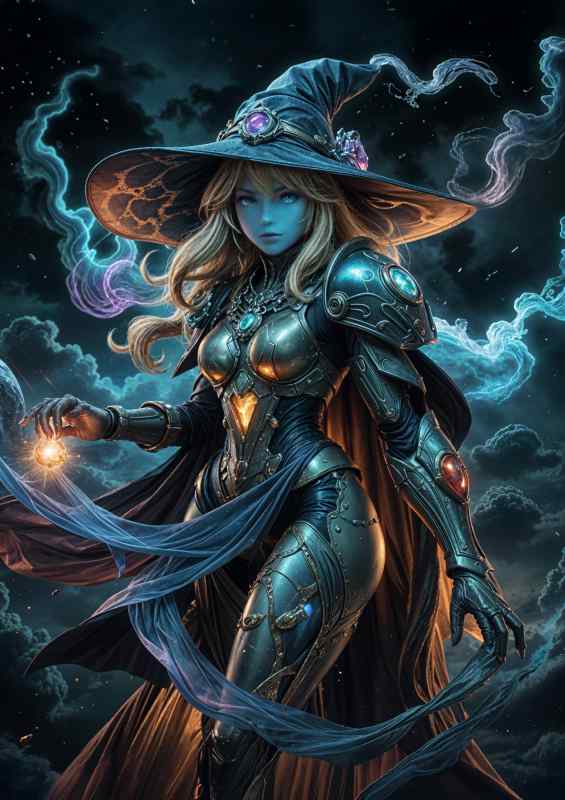 The night witch | Metal Poster