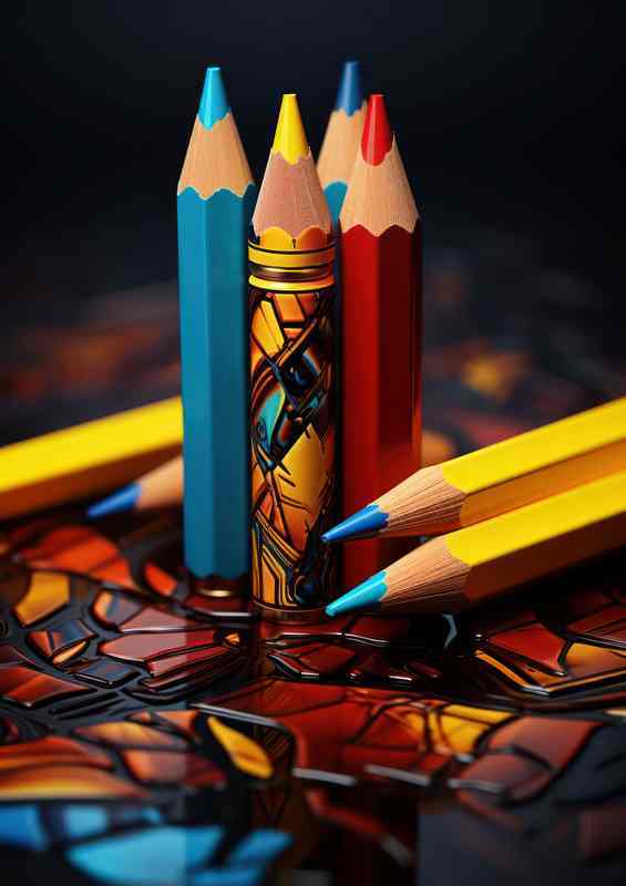 Spectacular Color Fusion Abstract Shape Masterpieces