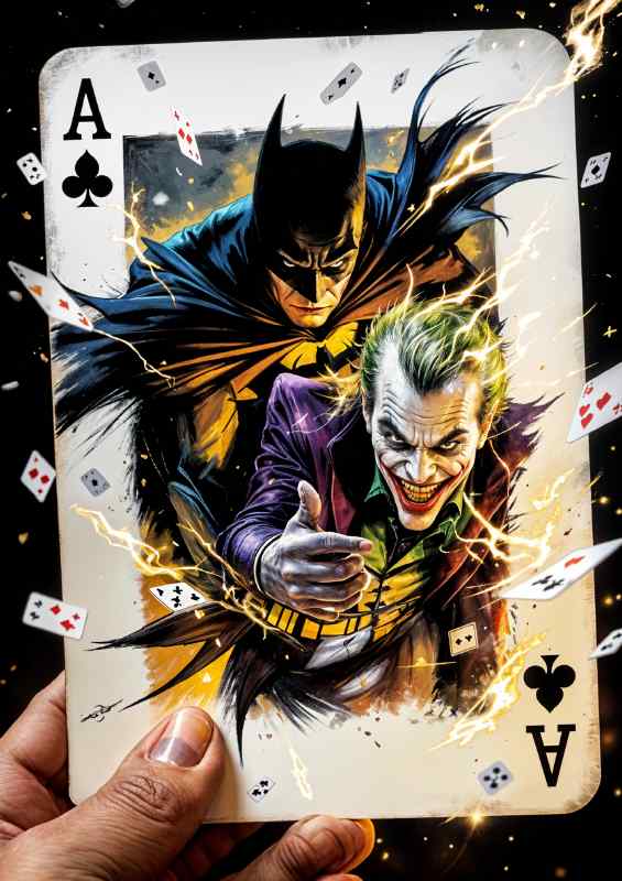 Batman plays the joker | Metal Poster