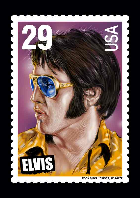 Elvis Rock And Roll Music Singer