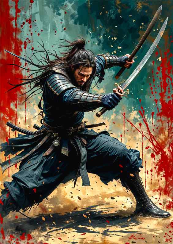 Keanu reaves as a master samurai warrior | Metal Poster