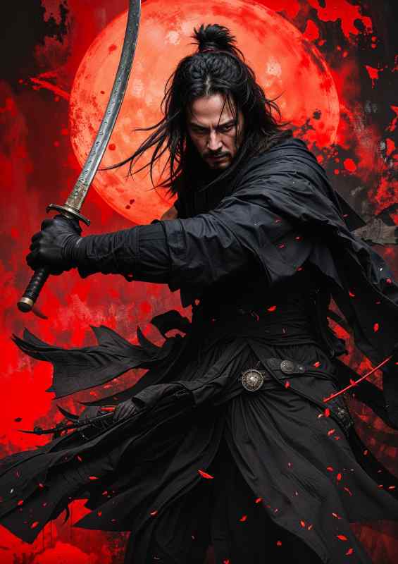 Keanu reaves as a samurai warrior | Metal Poster
