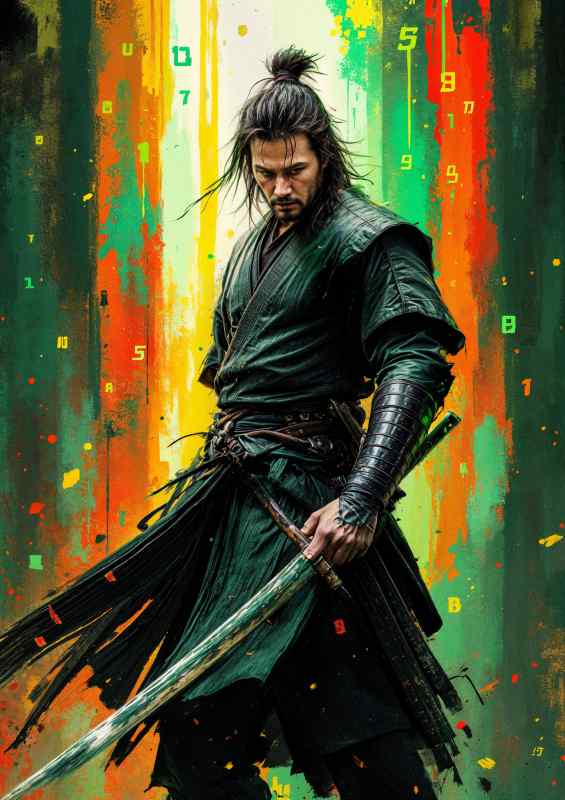 Kenu reaves samurai warrior | Metal Poster