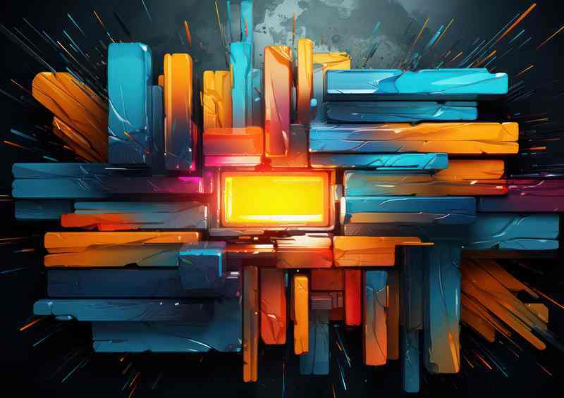 Abstract Color Wonders Shapes that Speak Volumes