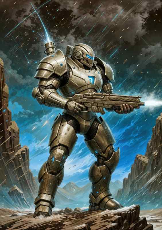 Captain guy of the guardian task force | Metal Poster
