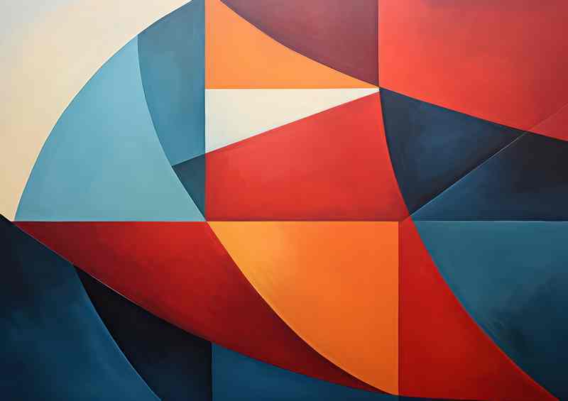 Emo-Evoke Abstract Shapemetal Poster