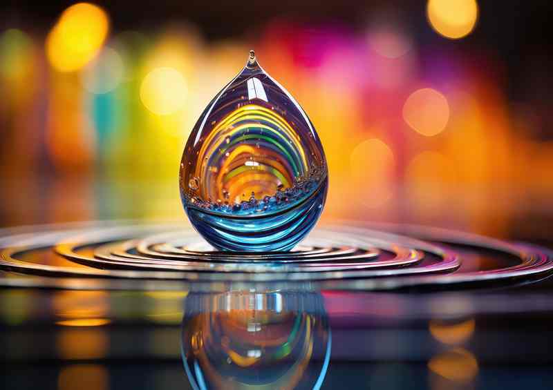 Colorful Abstract Universe Droplet And Its Magic