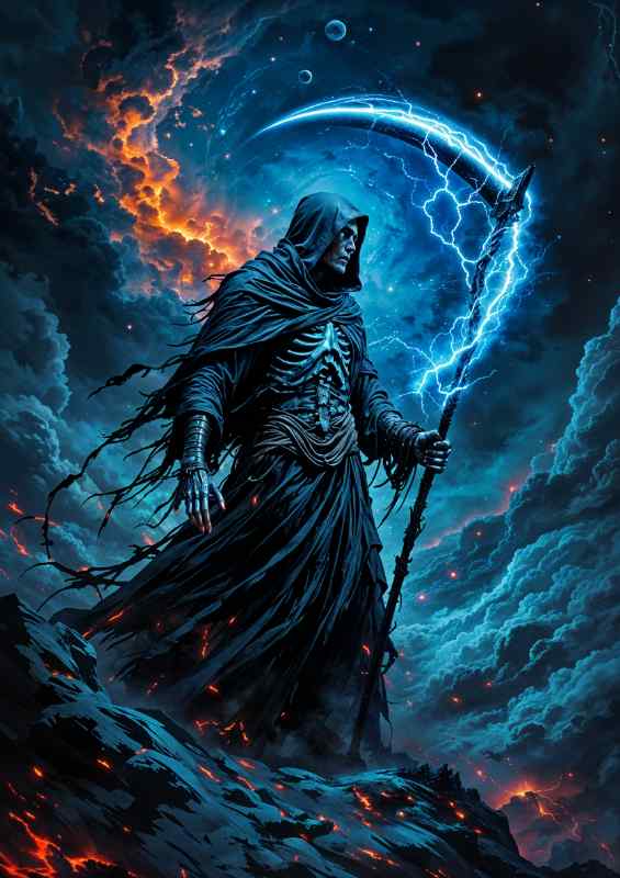 Space grim your time is up | Metal Poster