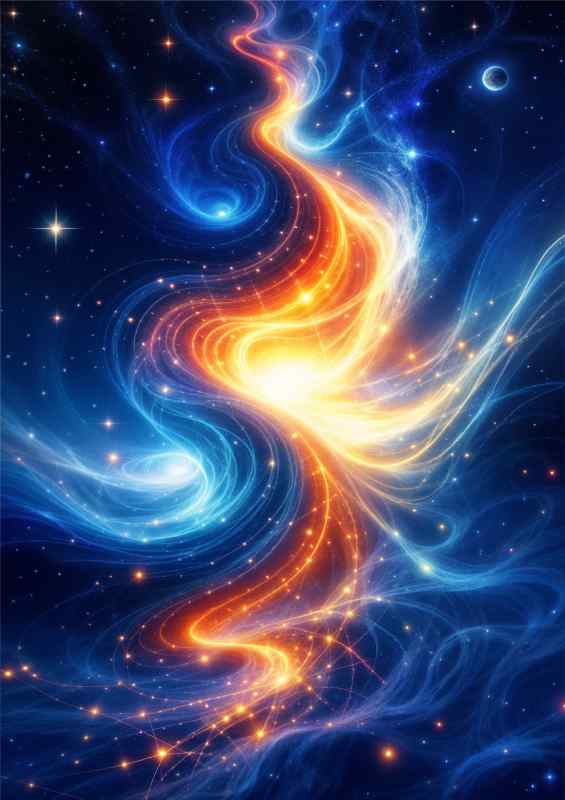 Symphony space quantum resonance | Metal Poster