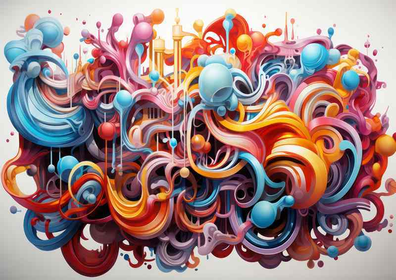 Enchanting Abstract Colorful Shapes and Their Magic