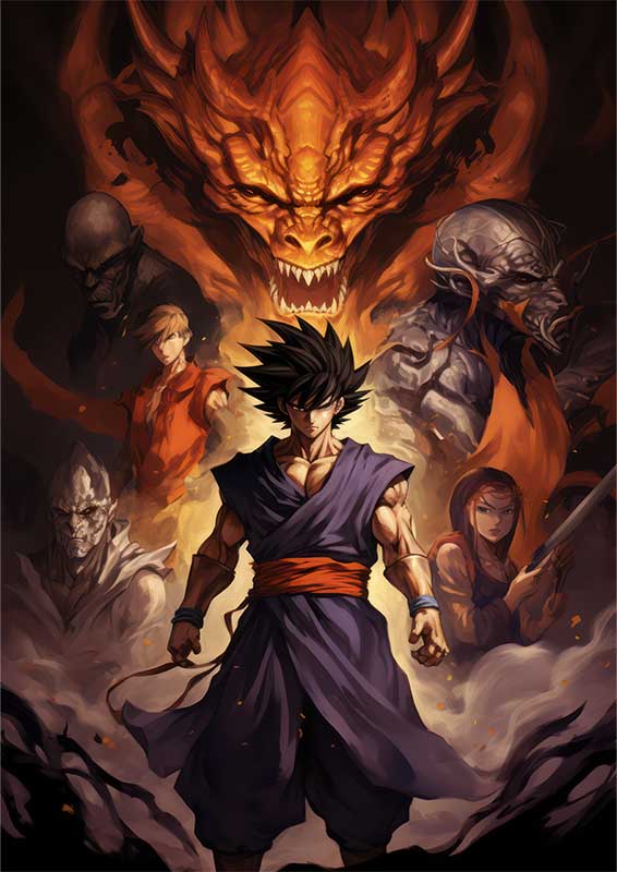 Goku with demonds