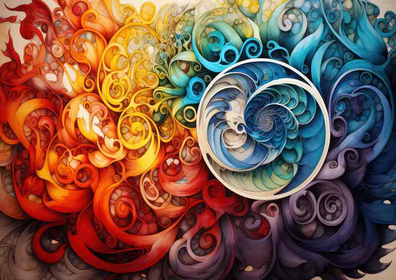 Vibrant Color Dimensions The Beauty of Abstract Shapes