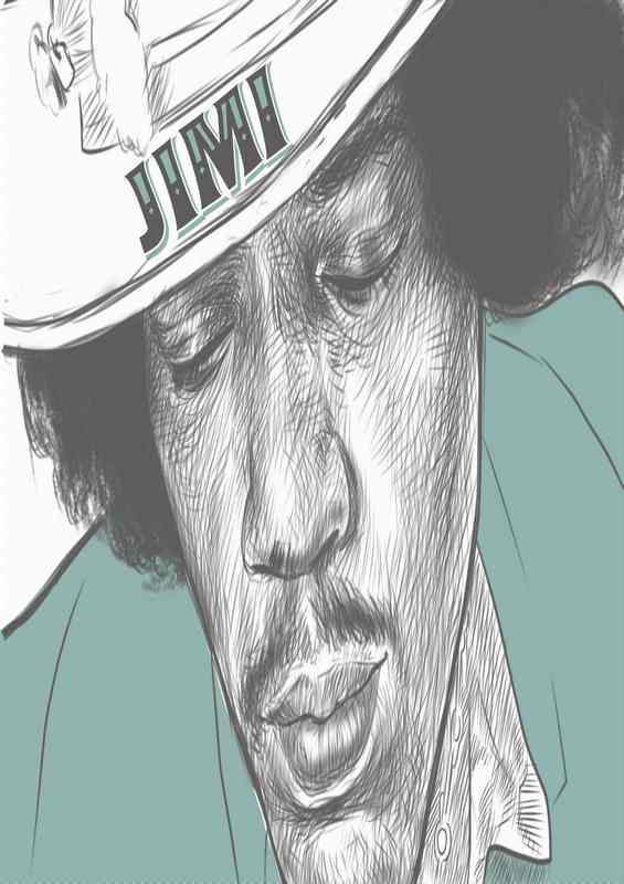 Jimmy hendrix Art