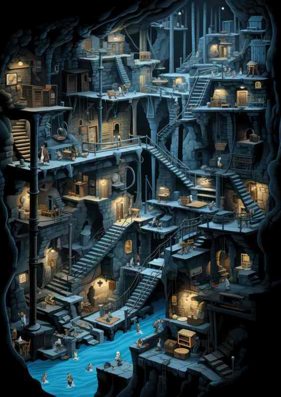 Magical Realities Surrealist Creation Metal Poster
