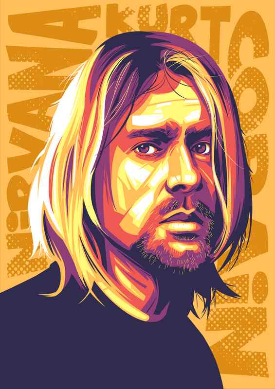 Kurt Cobain Pop Art music