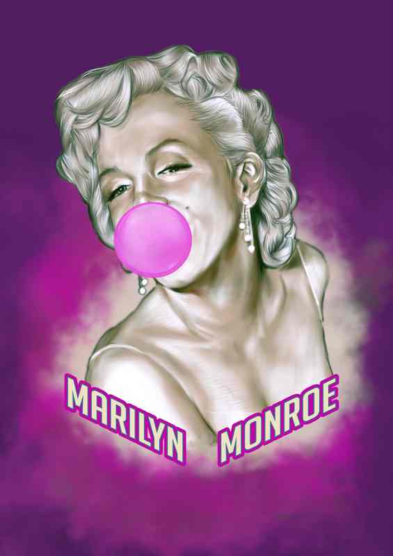 Marilyn monroe bubble Art