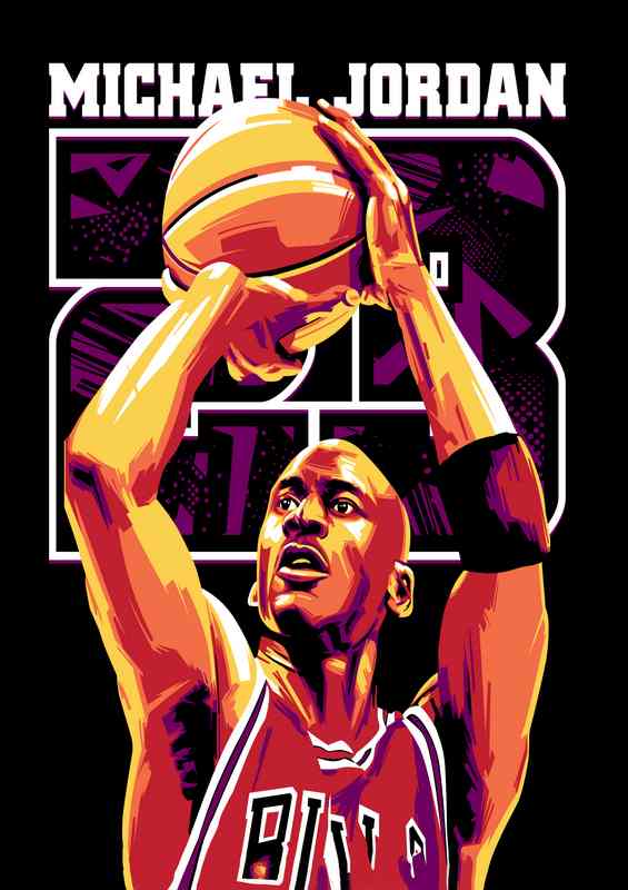Michael Jordan shooting hoops