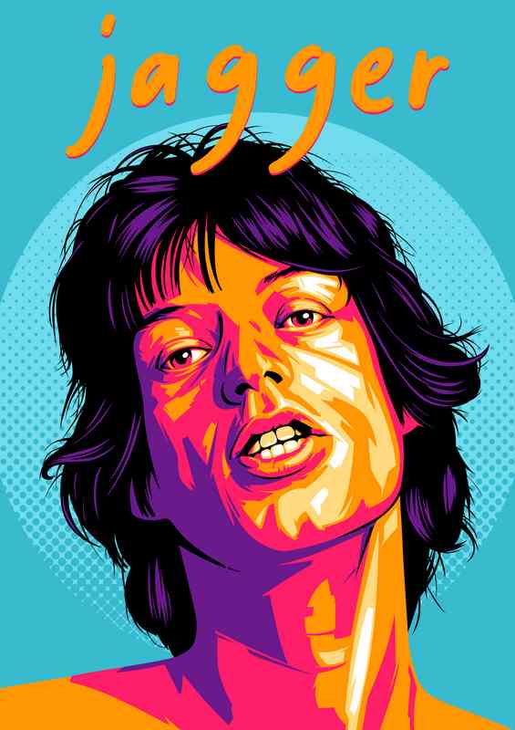 Mick Jagger Pop Art