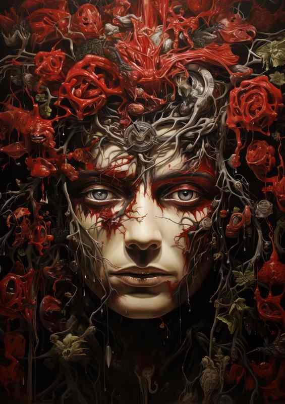 Unlck Unconscious Impact | Surrealist Thought Metal Poster